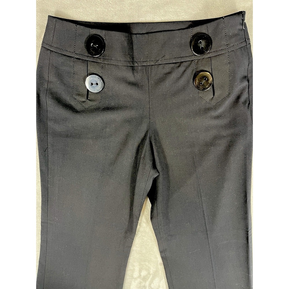 Sailor Pants SHARAGANO Womens Size 4 Black Wide Leg Career Dressy/Casual - Picture 2 of 12
